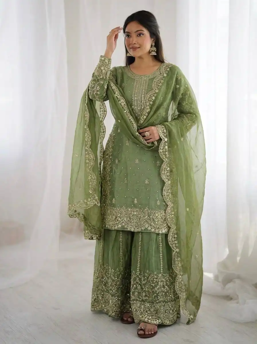 Sabina 3167 Designer Kurti Palazzo With Dupatta Wedding Collection
