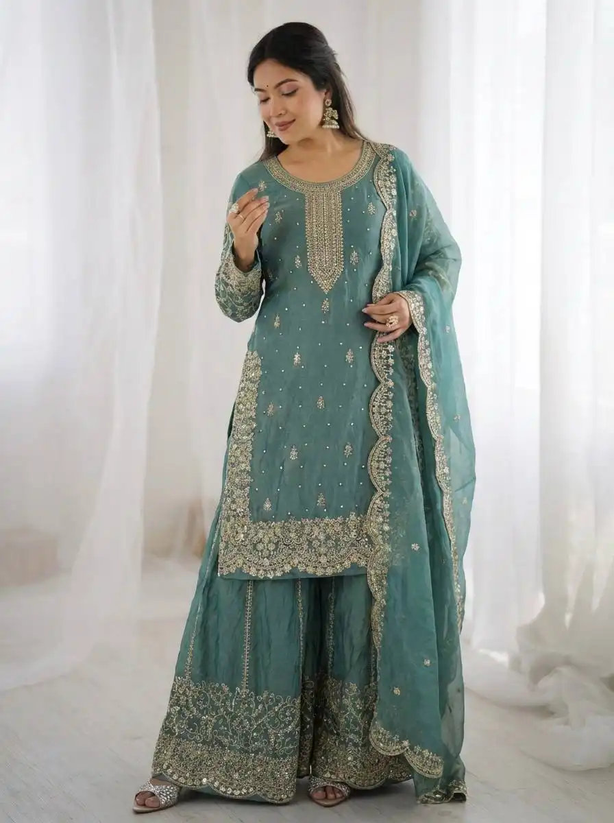 Sabina 3167 Designer Kurti Palazzo With Dupatta Wedding Collection