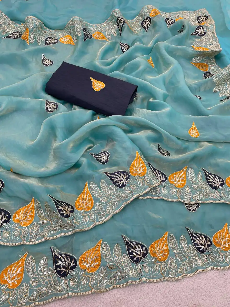 Kusum 836 Heavy Work Saree Wholesale Market in Surat