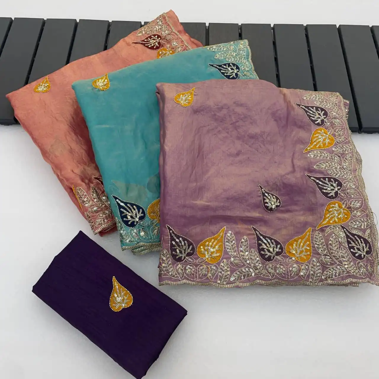 Kusum 836 Heavy Work Saree Wholesale Market in Surat