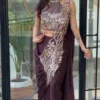 Madhuri 246 Star Georgette Sequence Party Ready To Wear Saree Wholesale Surat