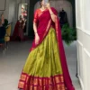 WMN 2001 Kanchipuram Zari Work Festival Lehenga Coli Wholesale