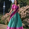 WMN 2001Kashvi Kanchipuram Weaving Work Lehenga Coli Wholesale