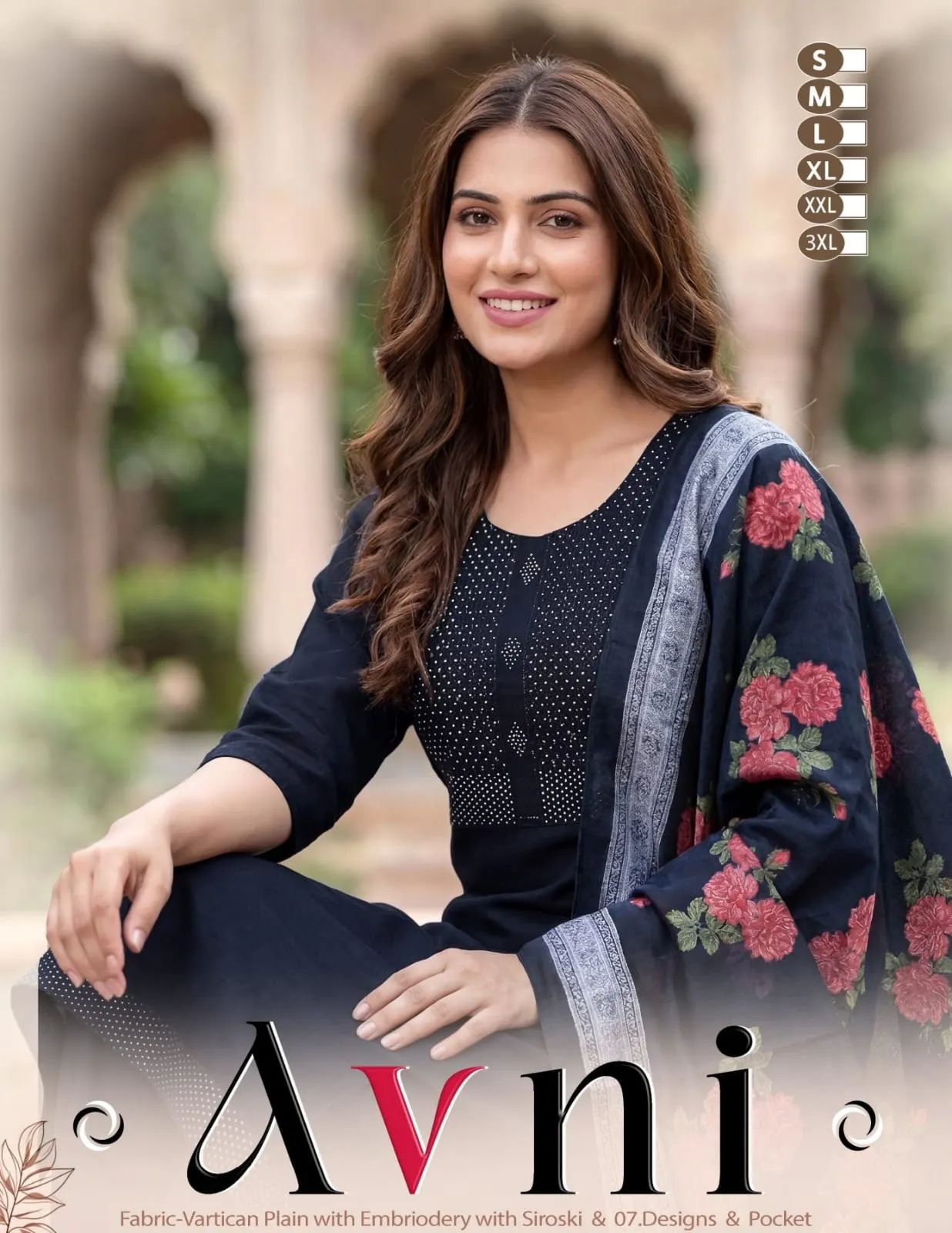 DLA Avni Embroidery Work Readymade Dress Wholesale Surat
