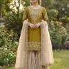 Sabina 1694 Gmy Silk Embroidery Party Wear Sharara Suit Wholesale