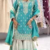 Sabina 536 Gmy Silk Designer Party Wear Sharara Suit Wholesale