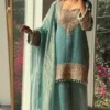 BV 451 Crunchy Silk Readymade Salwar Suit With Embroidery Work