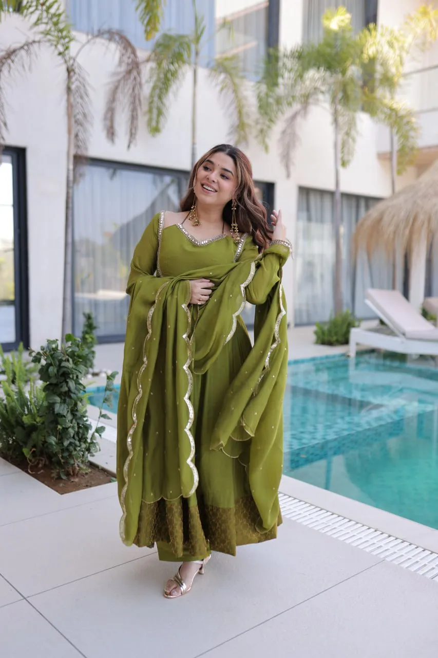 Moni 1237 Mul Chanderi Mirror Work Readymade Dress Wholesale Surat