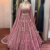 SBD1814 Butterfly Net Embroidery Sequins Party Wear Lehenga Choli Wholesale Surat