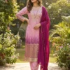 BV 445 Chinon Sequence Embroidery Work Readymade Dress Wholesale Surat