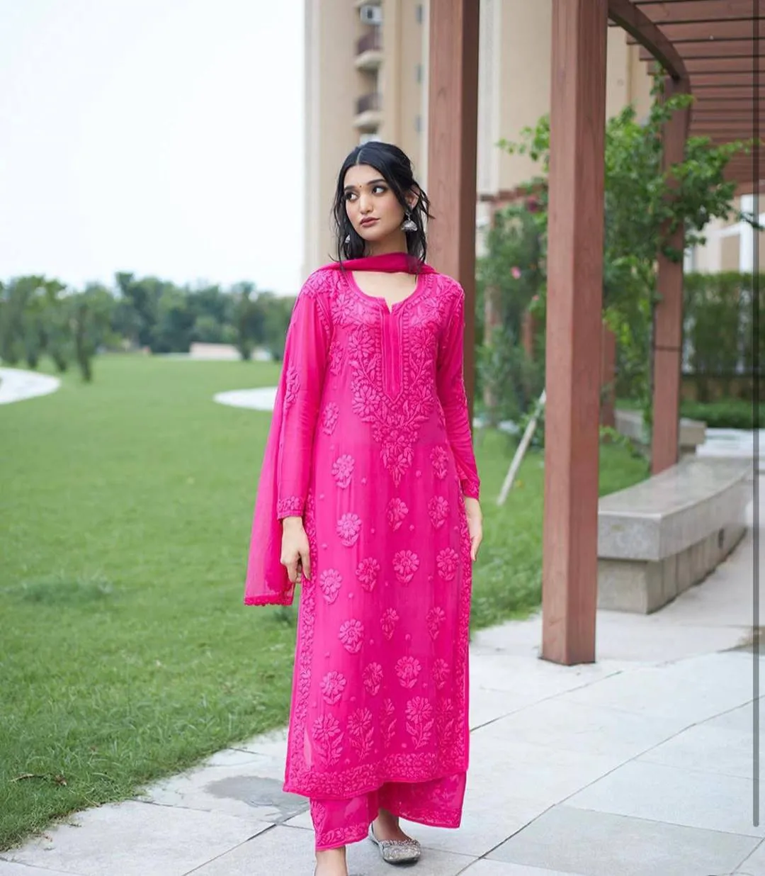 BV 394 Georgette Festival Readymade Dress Wholesale Surat