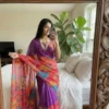 WMS Teby Silk Butterfly Printed Saree Wholesale Surat