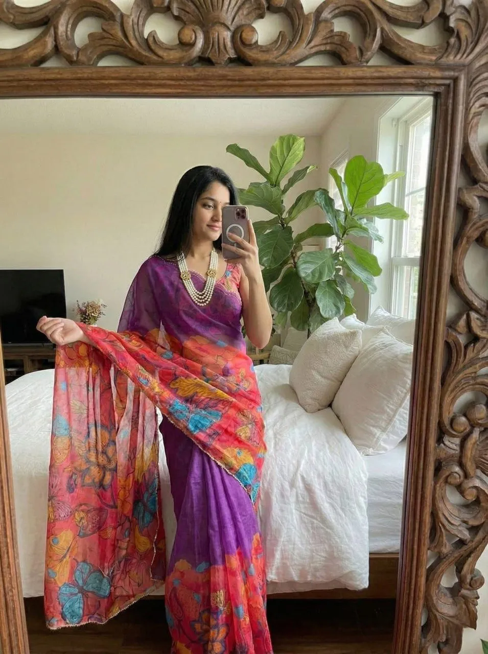WMS Teby Silk Butterfly Printed Saree Wholesale Surat