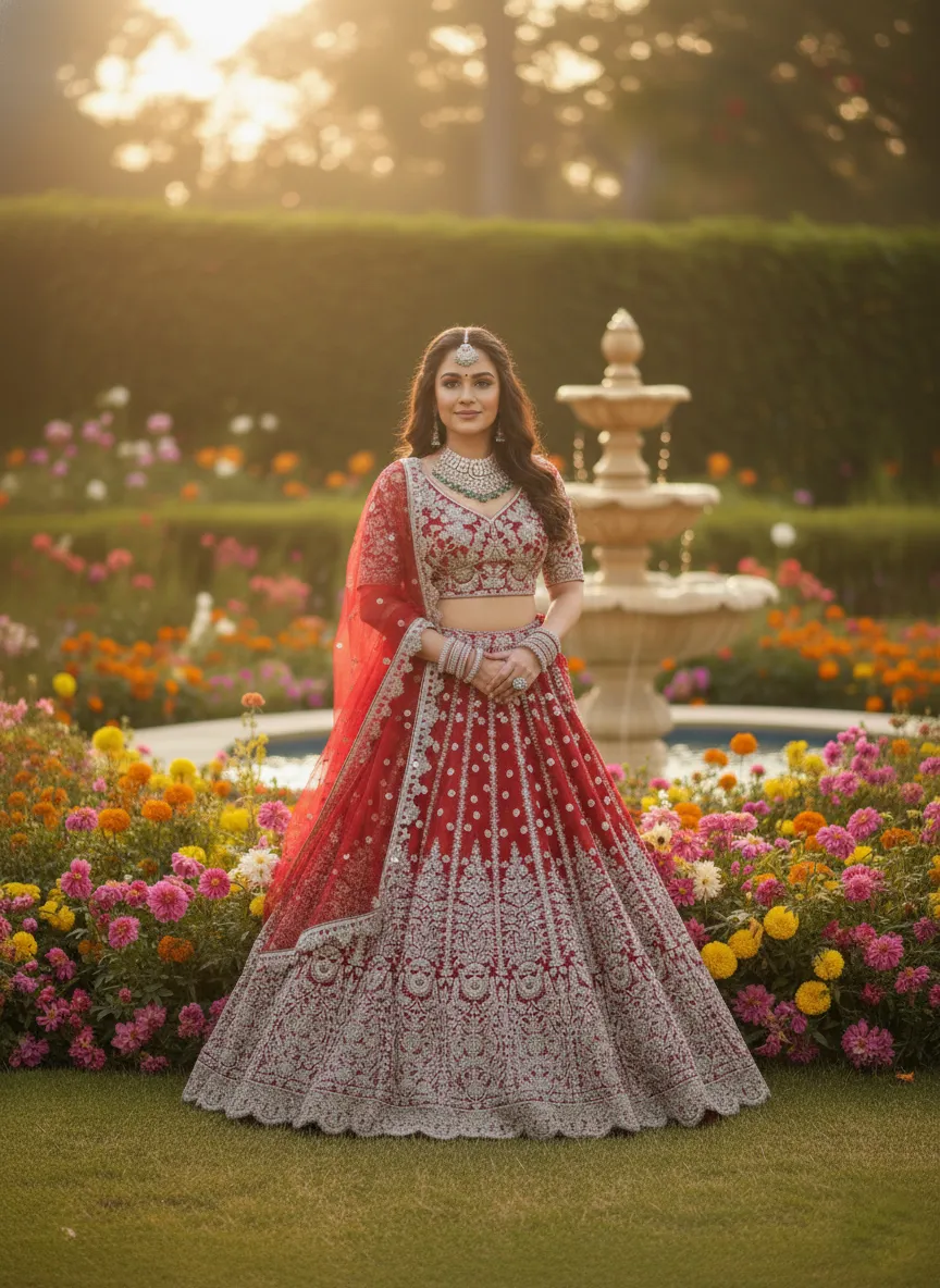 Buy KB 3318 Star Georgette Embroidery Bridal Lehenga Choli Wholesale Surat 2026
