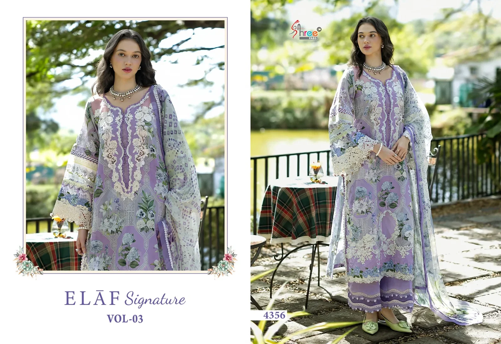 Stylish Shree Elaf Signature Vol 3 Chiffon Dupatta Pakistani Salwar Kameez Wholesale 2026