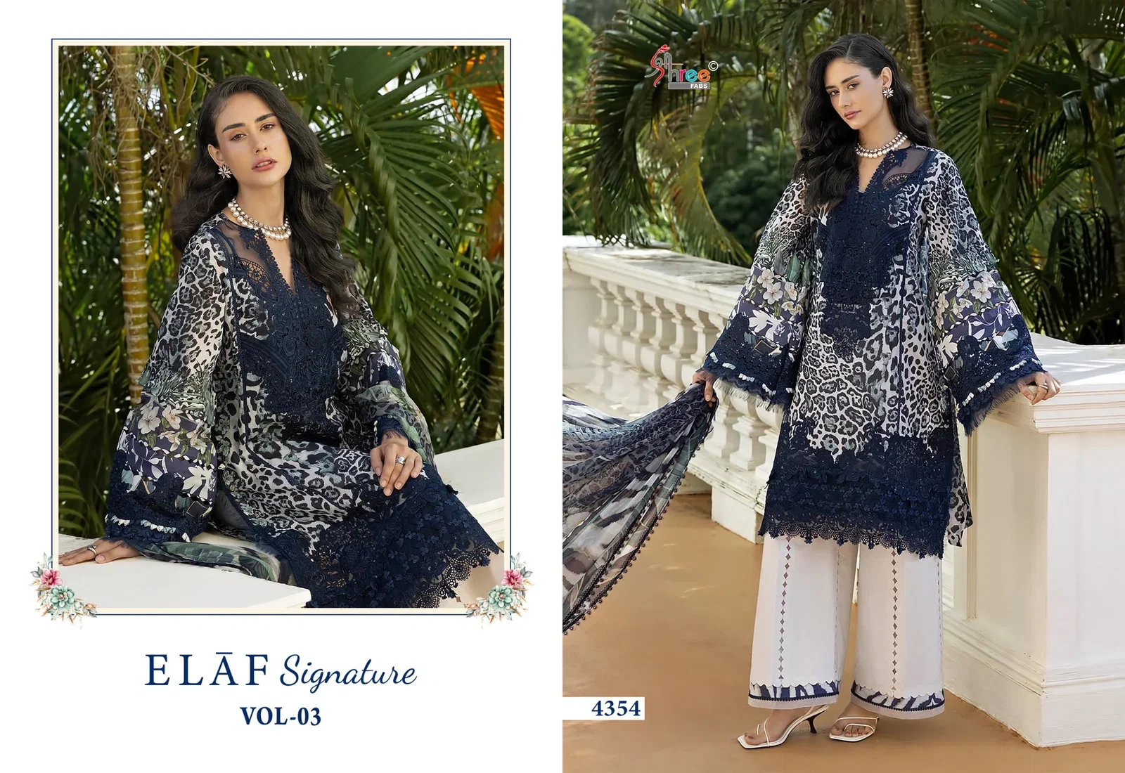 Stylish Shree Elaf Signature Vol 3 Chiffon Dupatta Pakistani Salwar Kameez Wholesale 2026