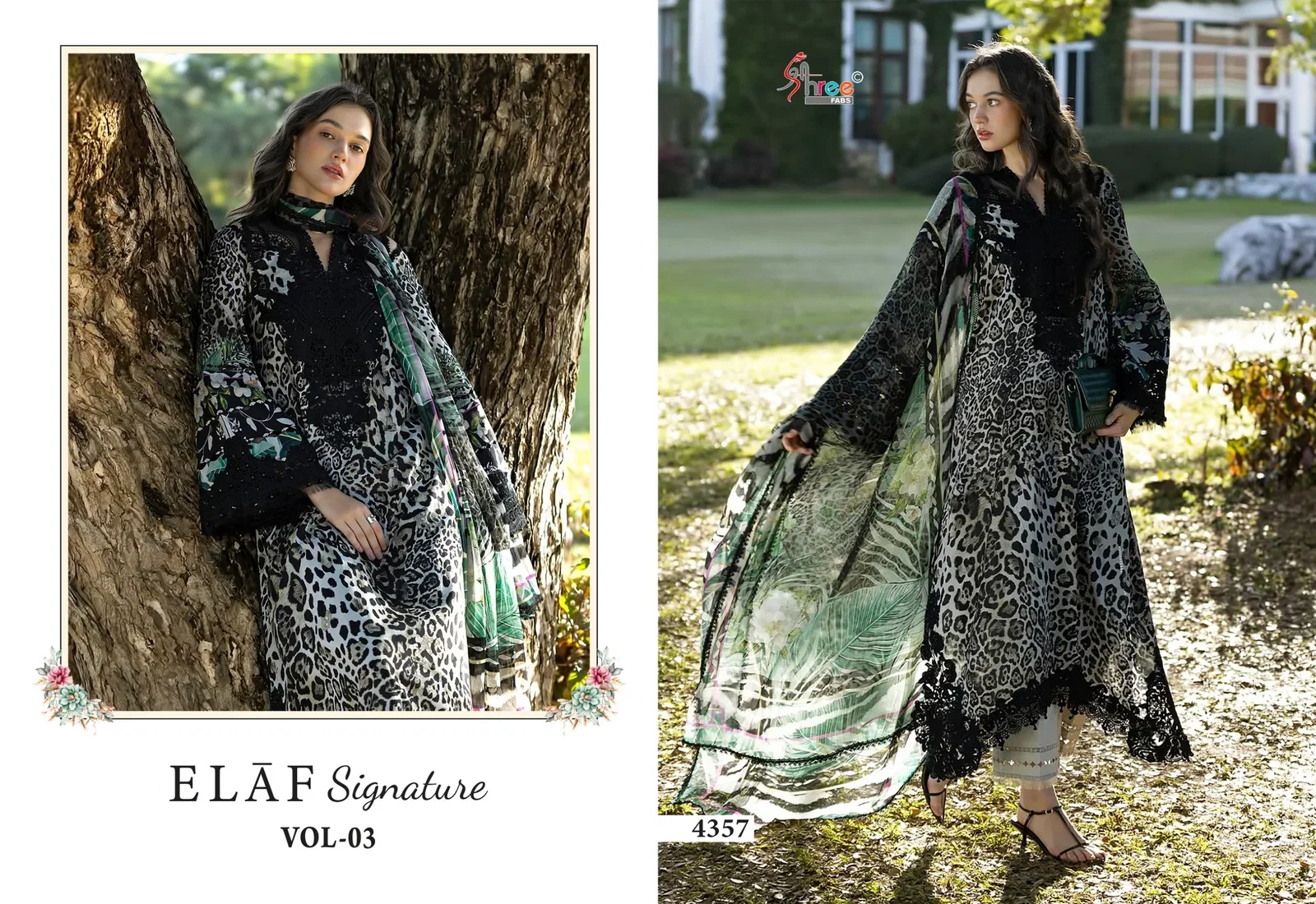 Stylish Shree Elaf Signature Vol 3 Chiffon Dupatta Pakistani Salwar Kameez Wholesale 2026
