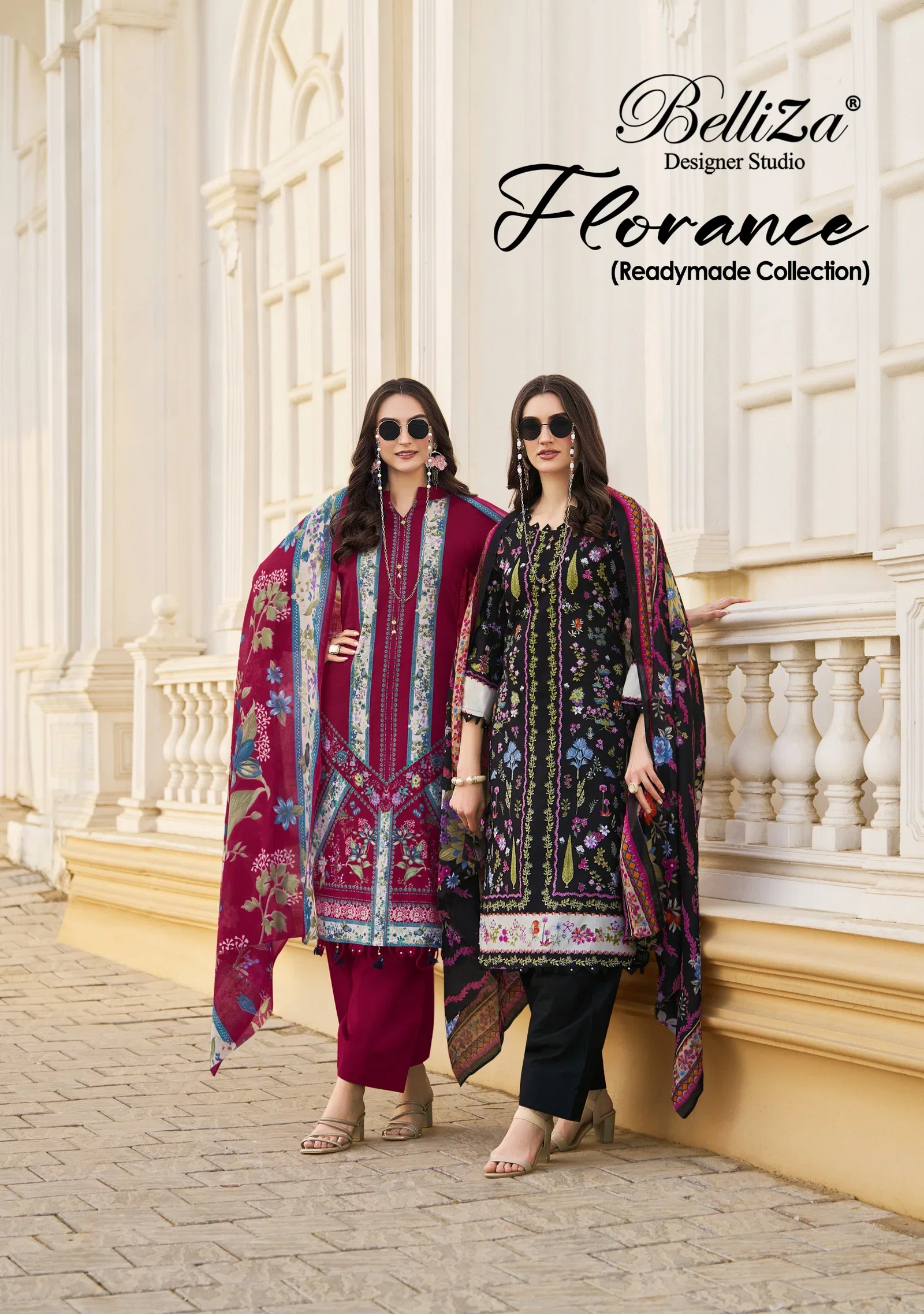 Belliza Gulrez Florance Cotton Digital Printed Dress Material Wholesale