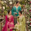 Rimzim Vol 33 Roman Glass Cotton Embroidered Kurti With Bottom Dupatta Wholesale