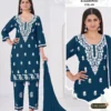 Latest Blue Hills Elizabeth Vol 9 Rayon With Thread Worked Kurti With Bottom Dupatta Set Wholesale 2026