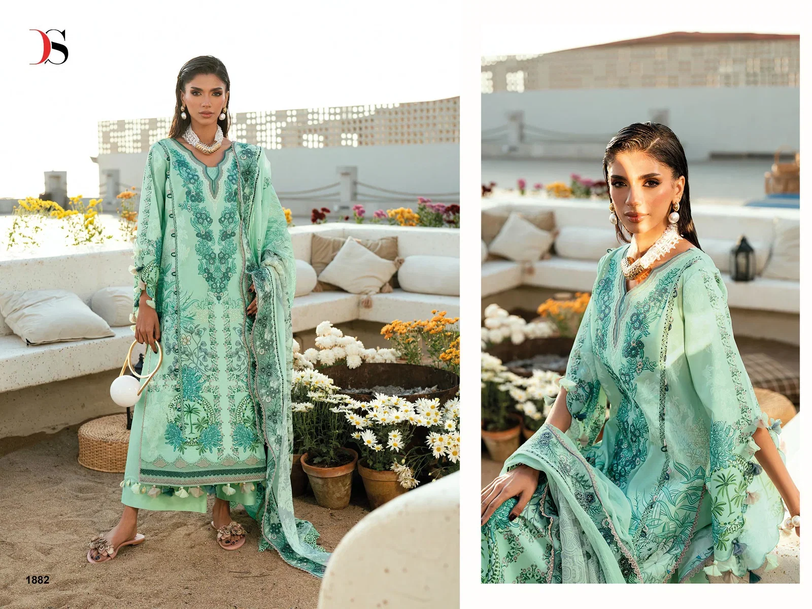 Launching Deepsy Jade Needle Wonder Vol 6 Chiffon Dupatta Cotton Embroidered Salwar Kameez Wholesale 2026