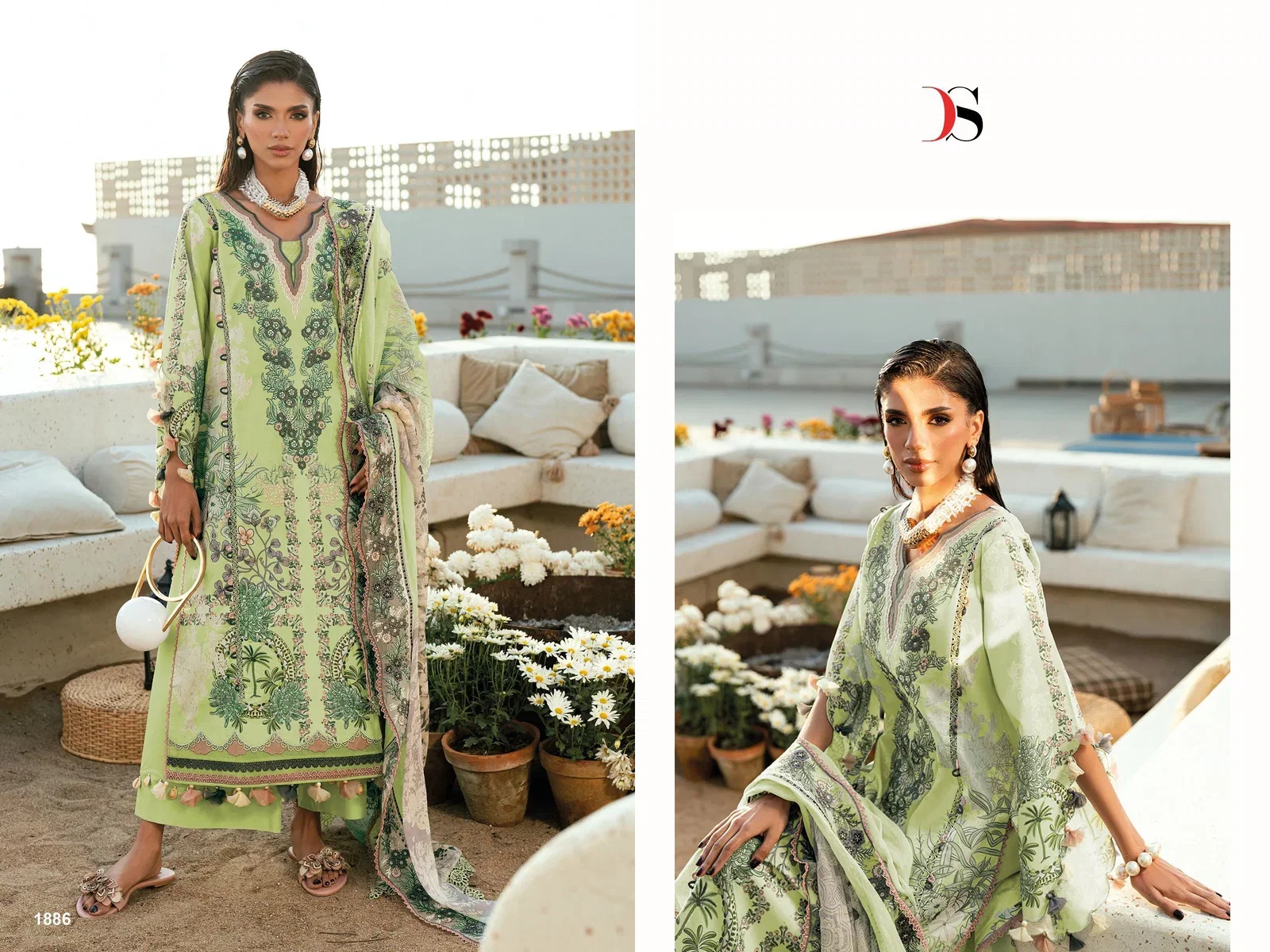 Launching Deepsy Jade Needle Wonder Vol 6 Chiffon Dupatta Cotton Embroidered Salwar Kameez Wholesale 2026