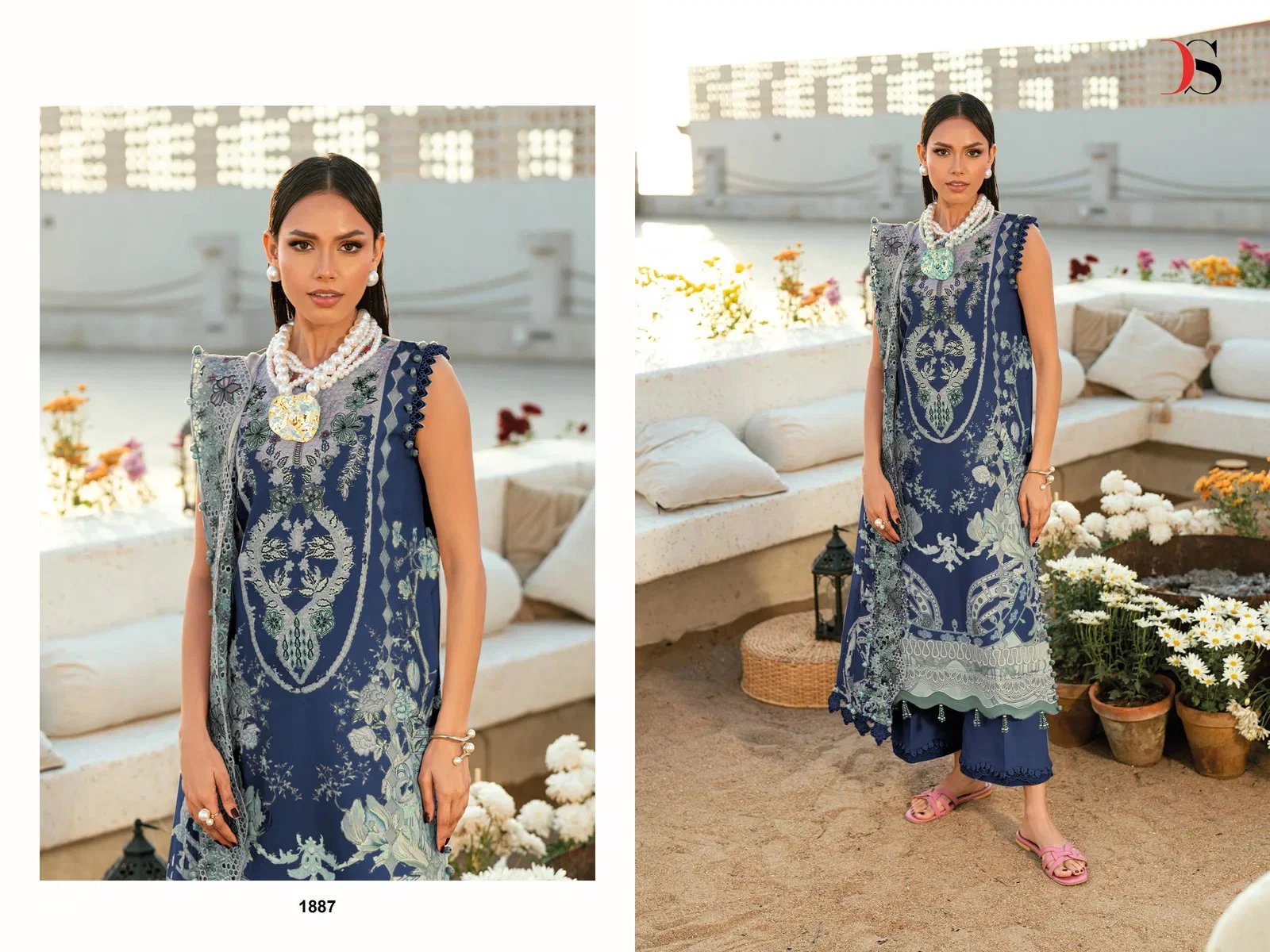 Launching Deepsy Jade Needle Wonder Vol 6 Chiffon Dupatta Cotton Embroidered Salwar Kameez Wholesale 2026