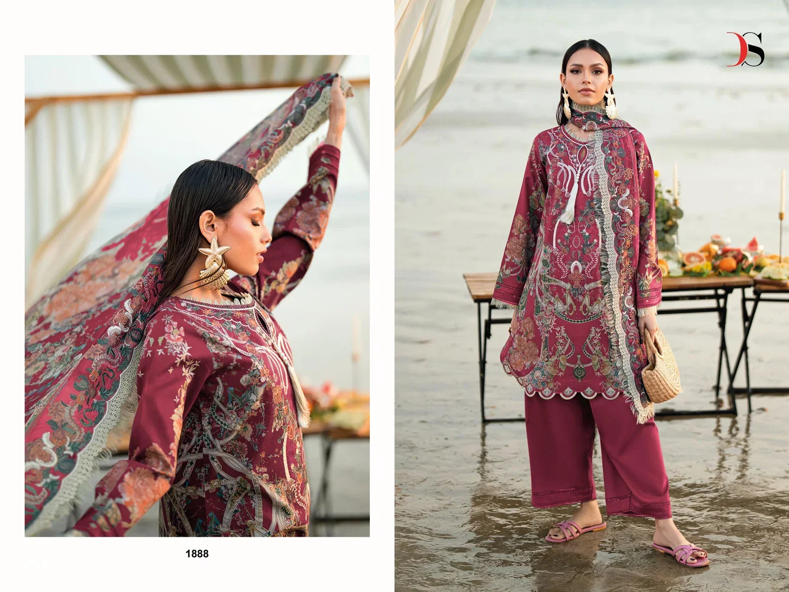 Launching Deepsy Jade Needle Wonder Vol 6 Chiffon Dupatta Cotton Embroidered Salwar Kameez Wholesale 2026