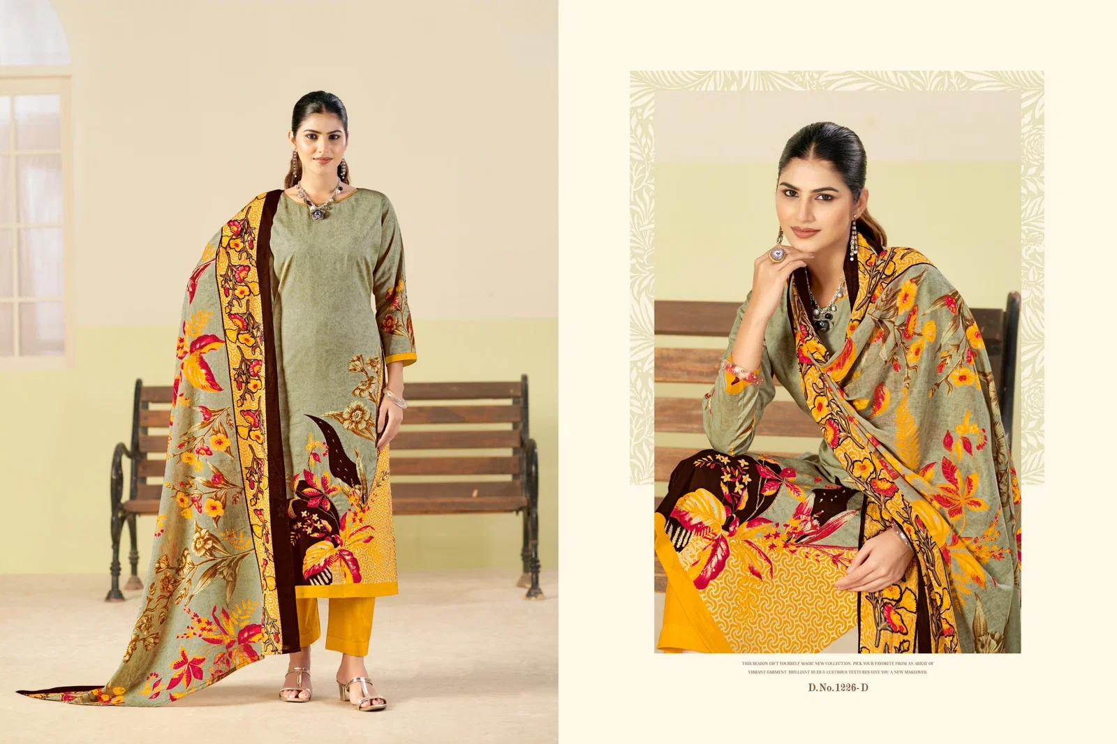 Latest Radhika Azara Kayka 1226 A To D Zam Cottom Designer Printed Dress Materials Wholesale 2026
