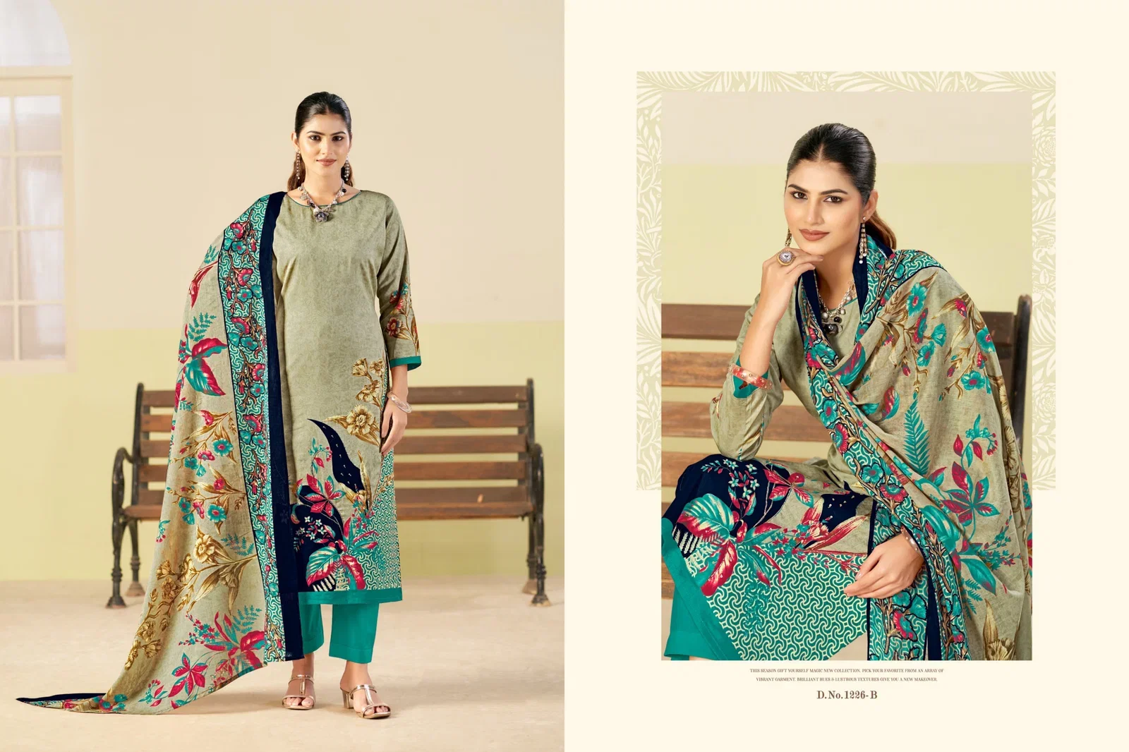 Latest Radhika Azara Kayka 1226 A To D Zam Cottom Designer Printed Dress Materials Wholesale 2026