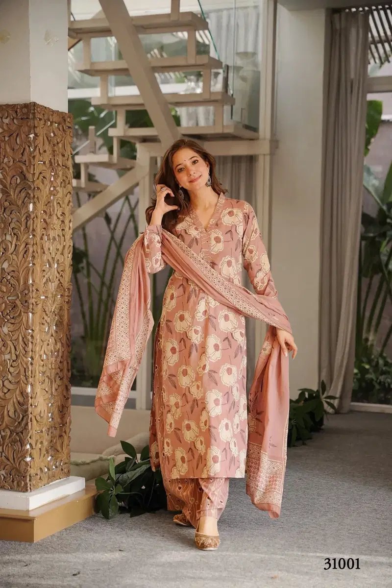 Lucaya Vol 31 Cambric Cotton With Digital Printed Kurti With Bottom Dupatta Wholesale