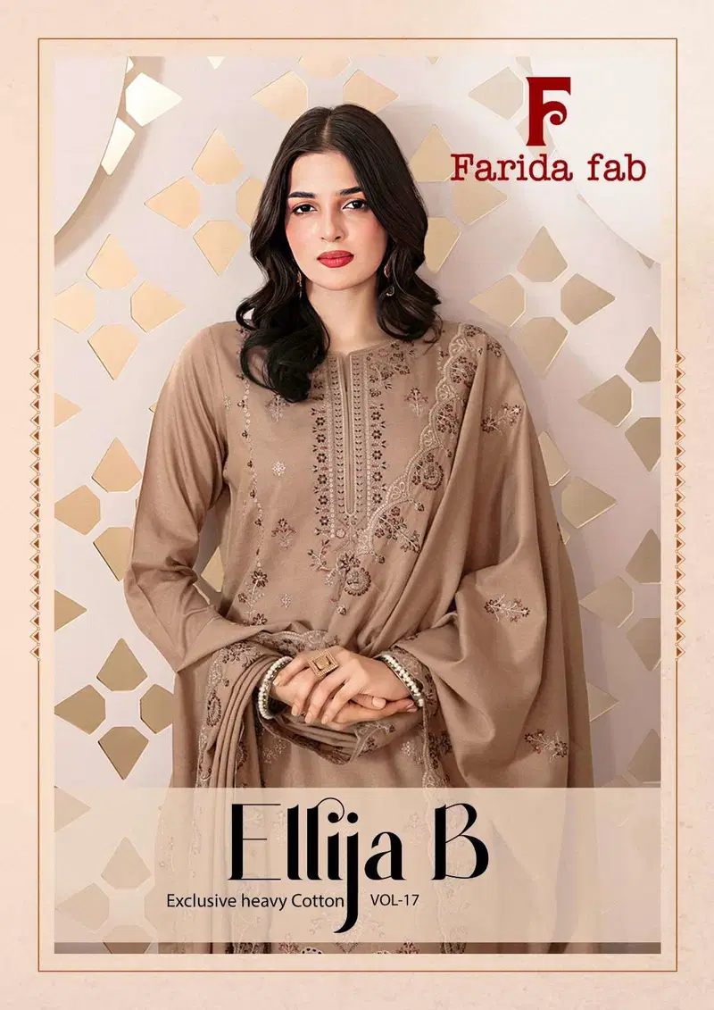 Farida Ellija B Vol 17 Readymade Cotton Karachi Kurti Pant With Dupatta Wholesale