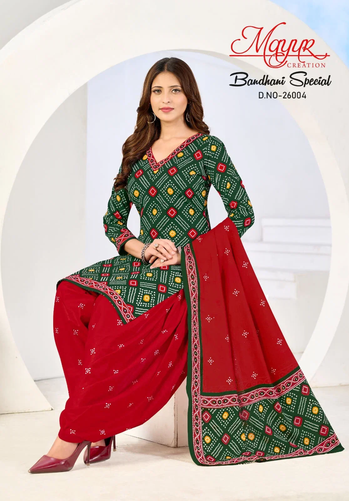 Buy Mayur Bandhani Special Vol 26 Cotton Printed Dress Material Collection Wholesale 2026