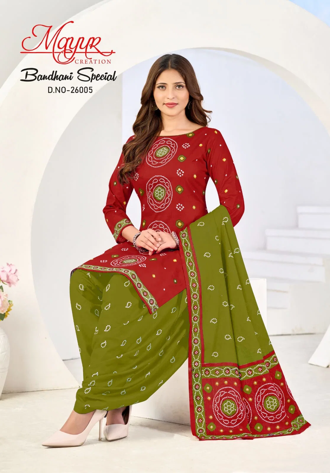 Buy Mayur Bandhani Special Vol 26 Cotton Printed Dress Material Collection Wholesale 2026