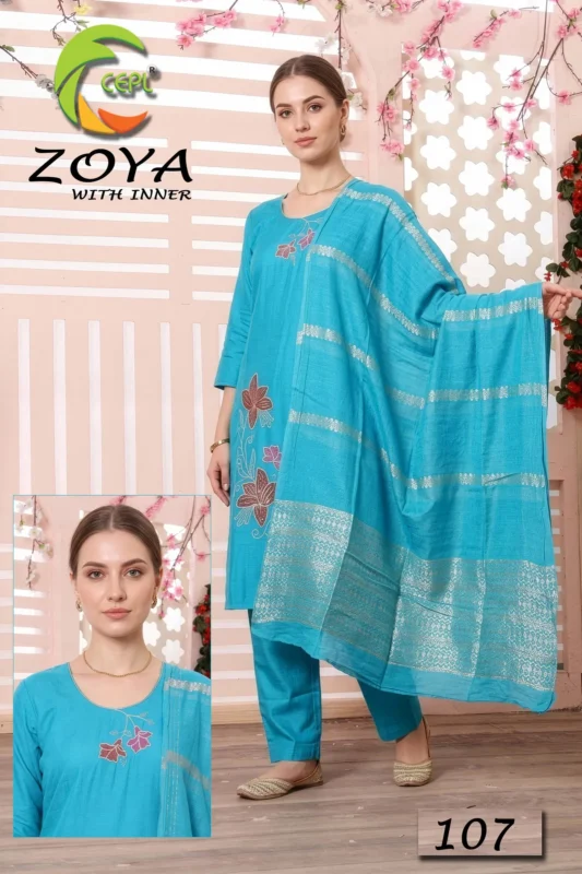 Stylish Zoya Vol 8 Vartican Silk Kurti With Bottom Dupatta Collection Wholesale 2026