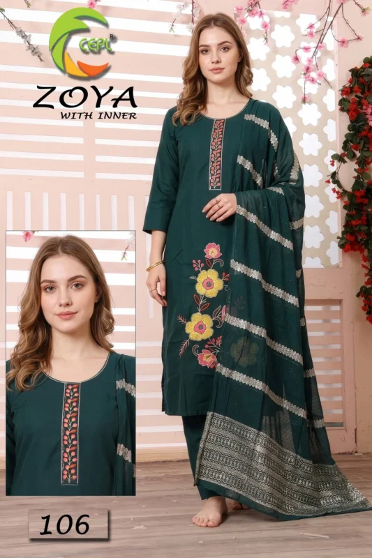 Stylish Zoya Vol 8 Vartican Silk Kurti With Bottom Dupatta Collection Wholesale 2026