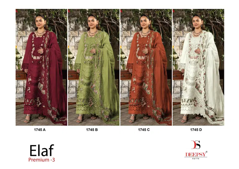 Buy Deepsy Elaf 1745 A To D Cotton With Embroidered Salwar Kameez Wholesale 2026