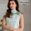 Alzohaib Nazakat Vol 1 Chiffon Dupatta Cotton Patche Worked Salwar Kameez Wholesale