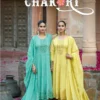 Rangoon Chakori Mal Chanderi Fancy Worked Anarkali Concept Kurti With Bottom Dupatta Wholesale