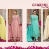 Buy Rangoon Chakori Mal Chanderi Fancy Worked Anarkali Concept Kurti With Bottom Dupatta Wholesale 2026