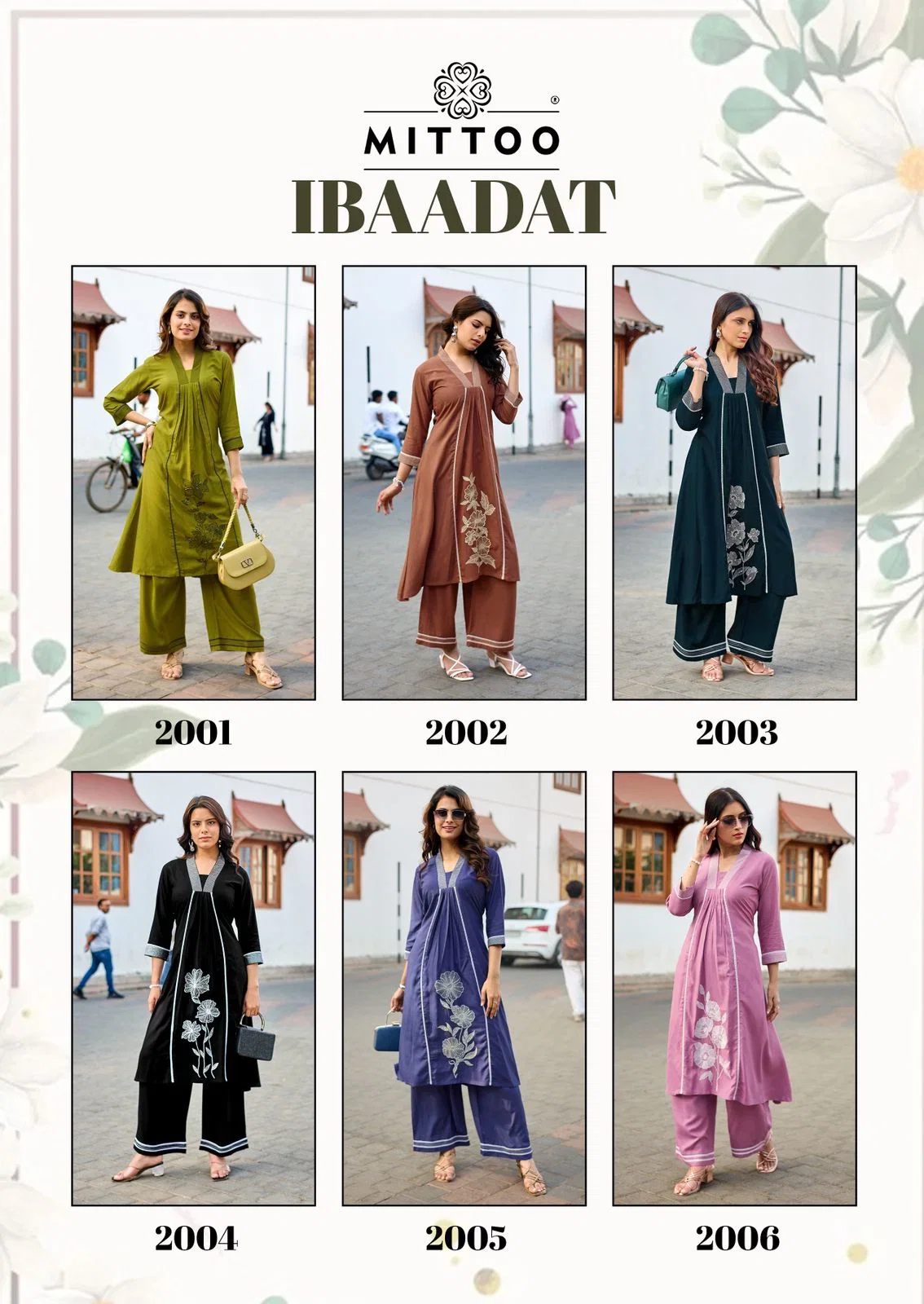 Buy Mittoo Ibaadat Rayon Thread Worked Kurti With Bottom Collection Wholesale 2026