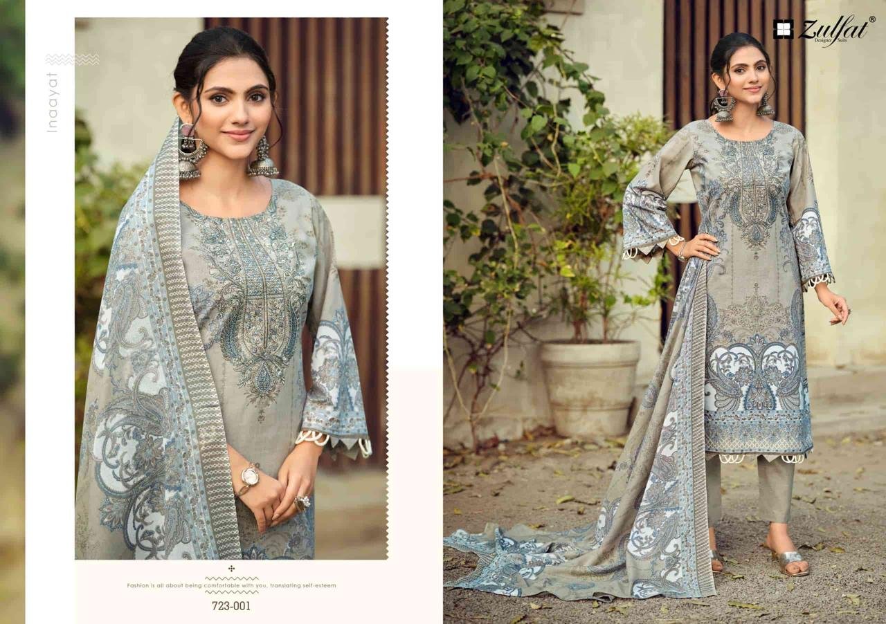 Buy Zulfat Firdaus Vol 2 Nx Series Cotton Embroidery Worked Dress Material Collection Wholesale 2026