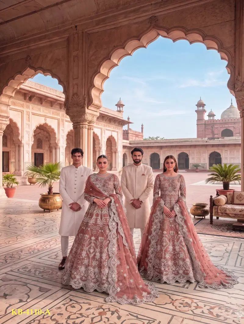 Launching Kb Super Hit 4110 Butterfly Twill Net Embroidered Anarkali Suit Collection Wholesale 2026