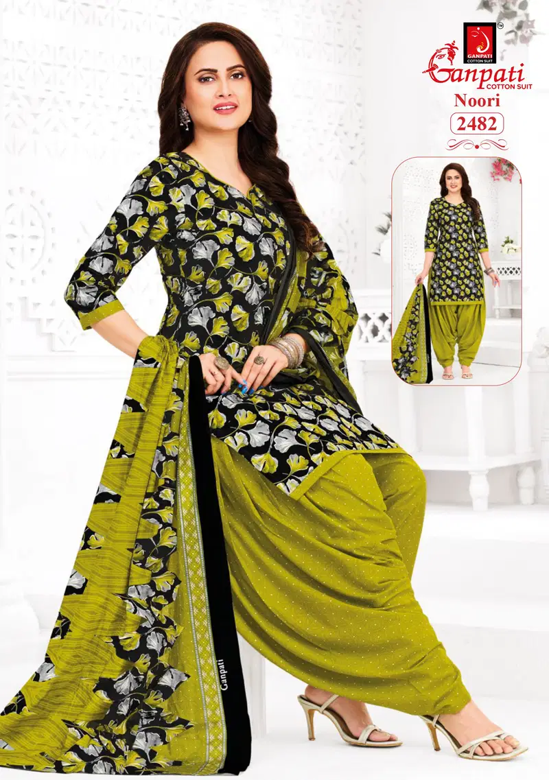 Ganpati Noori Patiyala Vol 13 Cotton Printed Dress Material Collection Wholesale