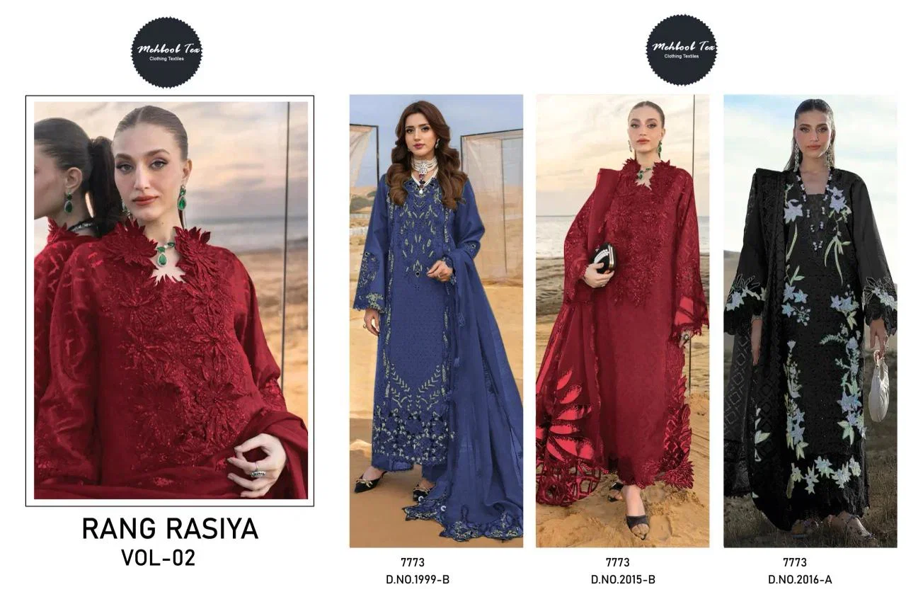Beautiful Mehboob Tex Rang Rasiya Vol 2 Cambric Cotton Embroidered Salwar Kameez Wholesale 2026
