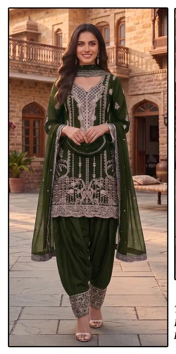 Hoor Tex 690 A To D Georgette Embroidered Salwar Kameez Wholesale
