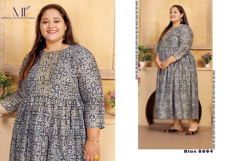 Launching Moksh Big Size Vol 1 Rayon Plus Size Kurti Collection Wholesale 2026