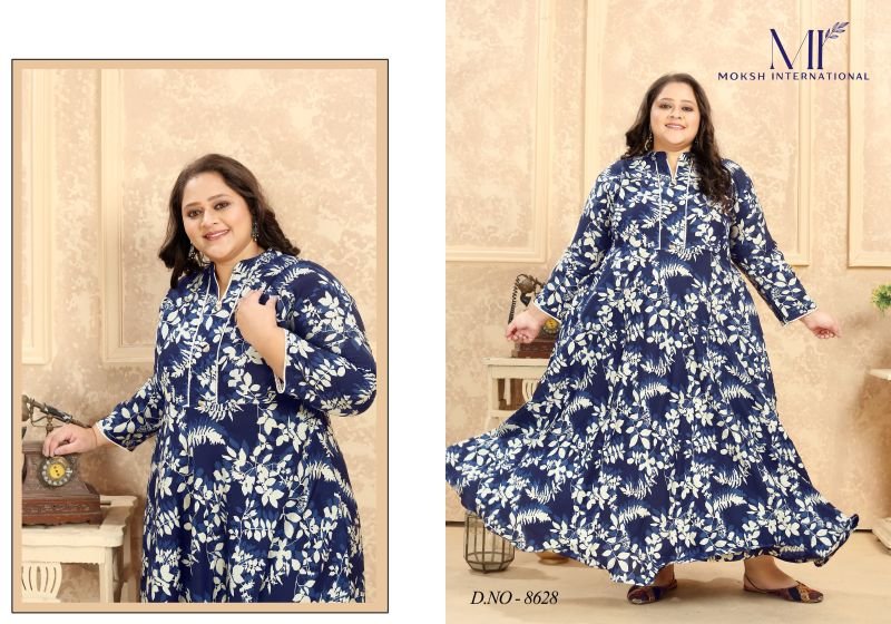 Buy Moksh Plus Size Vol 2 Premium Rayon Kurti Collection Wholesale 2026