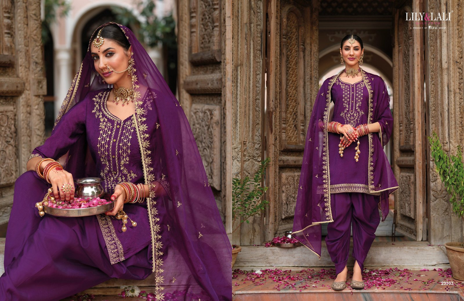 Buy Lily And Lali Real Tulip Fancy Kurti Bottom With Dupatta Wholesale 2026