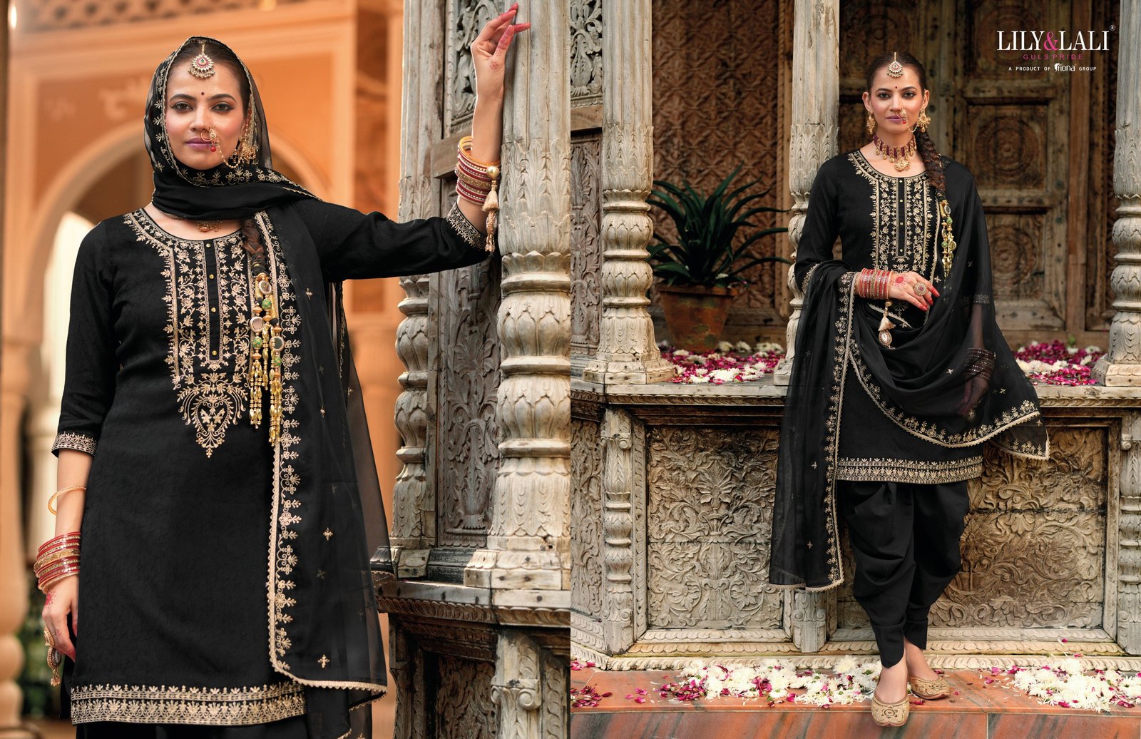 Buy Lily And Lali Real Tulip Fancy Kurti Bottom With Dupatta Wholesale 2026